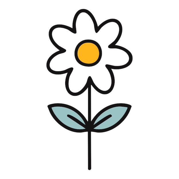 Flower Hand Draw Kid Style es muy bonito