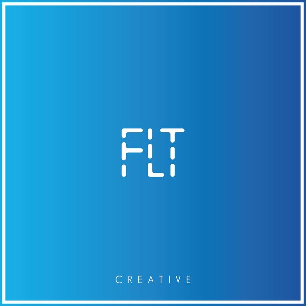 FLT Premium Vector último diseño de logotipo Diseño creativo de logotipo Ilustración vectorial Logotipo mínimo Monograma