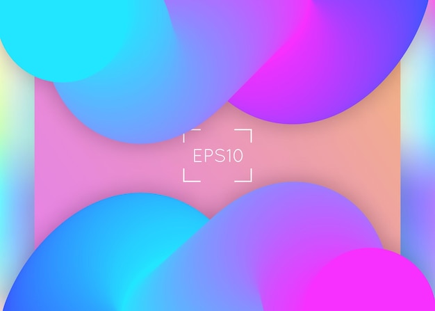 Fluido líquido con elementos y formas dinámicas Página de destino.