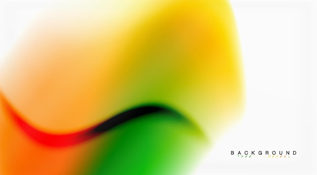 Fluido de remolino que fluye colores efecto de movimiento holográfico fondo abstracto Ilustración vectorial
