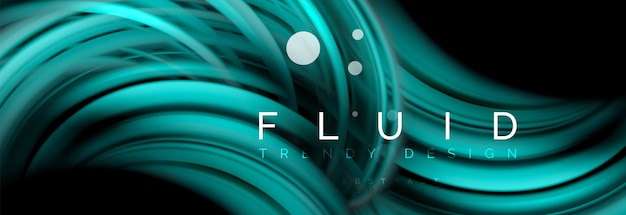 Fluir brillante color concepto de movimiento de moda plantilla de diseño abstracto para negocios o presentación de tecnología o papel tapiz de portada de folleto web
