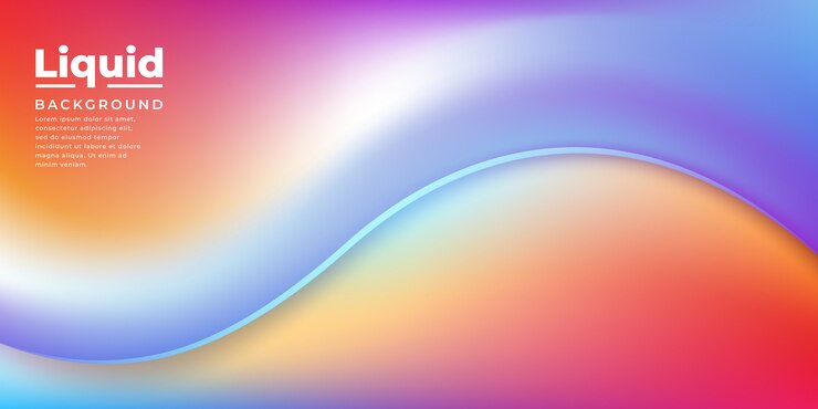 Flujo abstracto fondo líquido