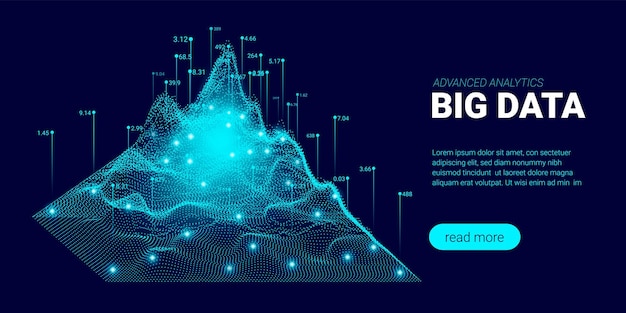 Flujo de datos sobre fondo de tecnología digital
