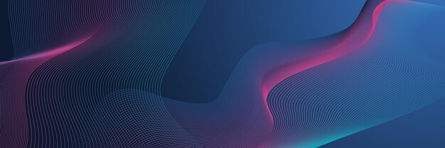 Flujo de onda de la tecnología informática cuántica Tecnología de innovación cuántica Inteligencia artificial Visualización digital de grandes datos Fondo de tecnología informática cuántica Ilustración vectorial
