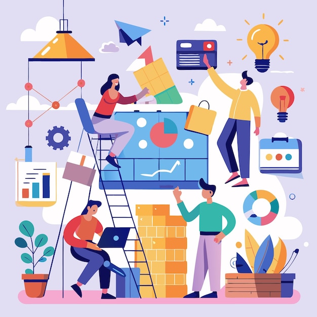 Flujo de trabajo colaborativo y gestión de proyectos que elevan la eficiencia del equipo en un espacio de trabajo digital