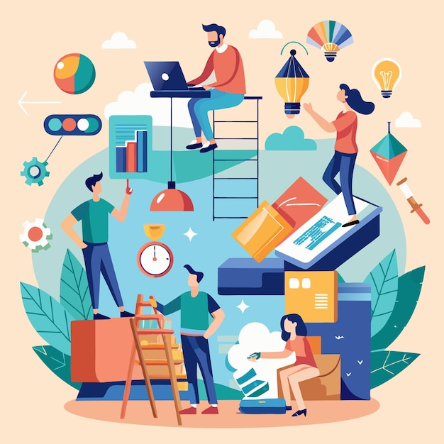 Flujo de trabajo colaborativo y gestión de proyectos que elevan la eficiencia del equipo en un espacio de trabajo digital