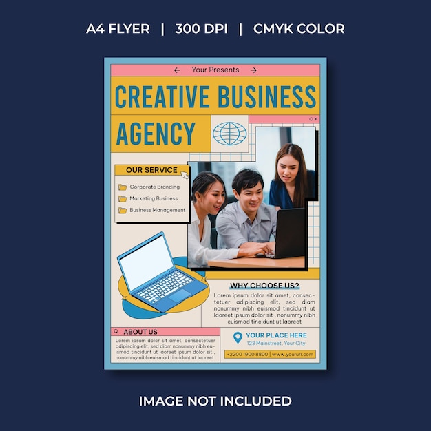 Flyer de la Agencia de Negocios Creativos