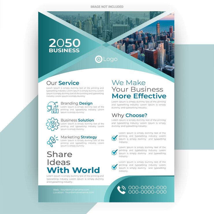Flyer de diseño mejor empresa de diseño corporativo diseño de flyer de negocios