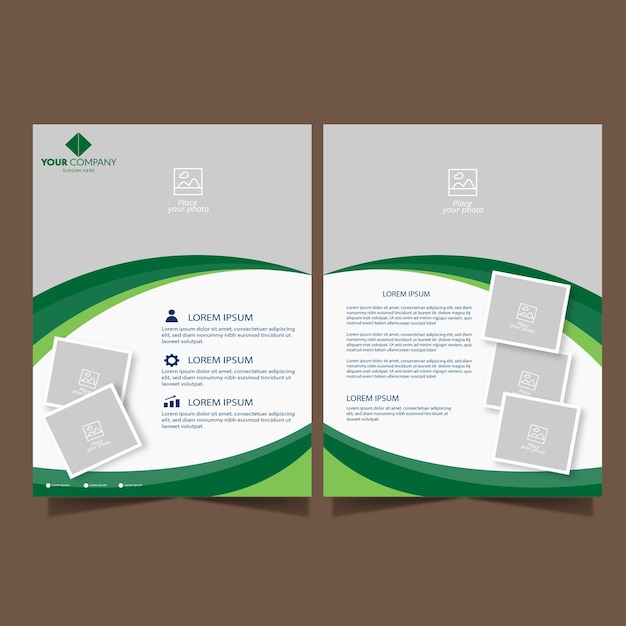 Flyer vectoriales sin plantilla de diseño