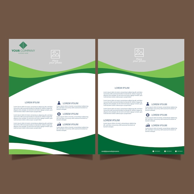 Flyer vectoriales sin plantilla de diseño