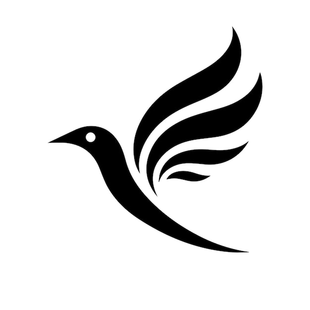 Flying Wings Bird Logo plantilla de vector de diseño abstracto