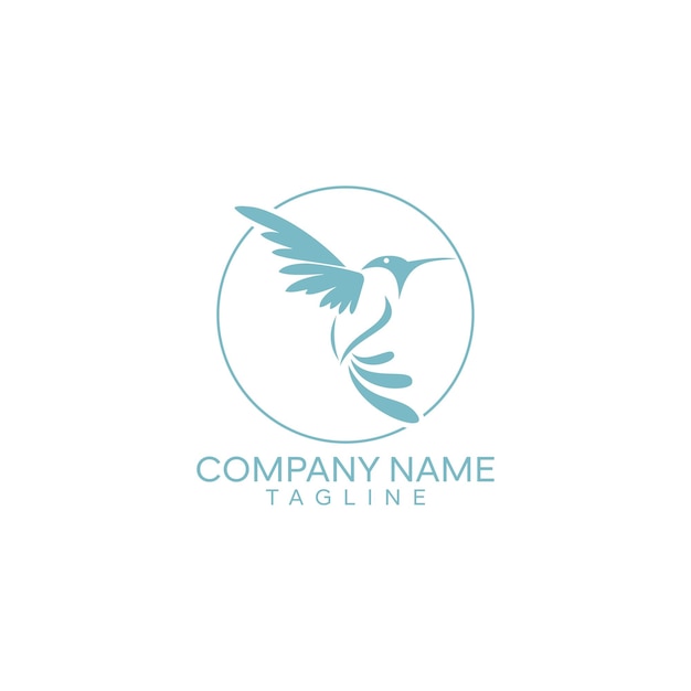 Flying Wings Bird Logo plantilla de vector de diseño abstracto