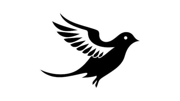 Flying Wings Bird Logo plantilla vectorial de diseño abstracto Ilustración vectorial