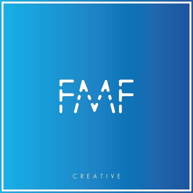 FMF Premium Vector último diseño de logotipo Diseño creativo de logotipo Ilustración vectorial Logotipo mínimo Monograma