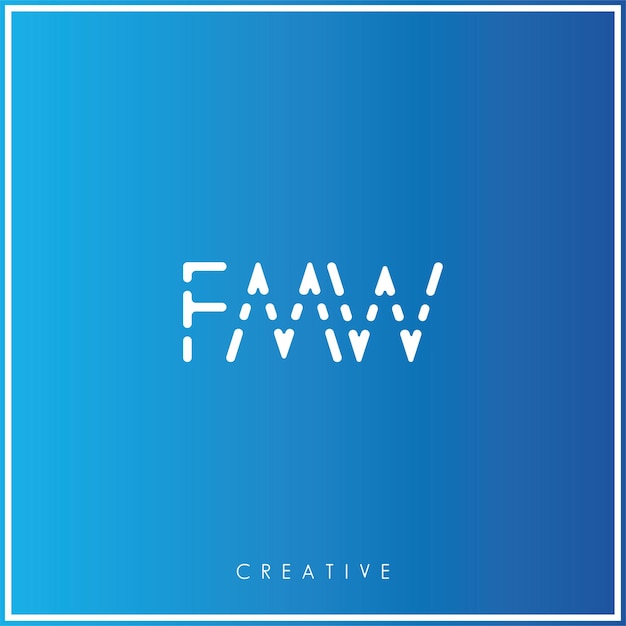 FMW Premium Vector último diseño de logotipo Diseño creativo de logotipo Ilustración vectorial Logotipo mínimo Monograma