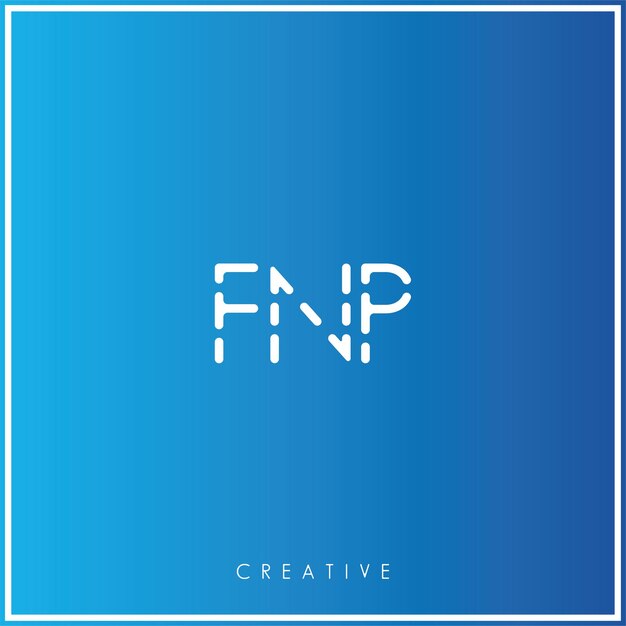 FNP Premium Vector último diseño de logotipo Diseño creativo de logotipo Ilustración vectorial Logotipo mínimo Monograma