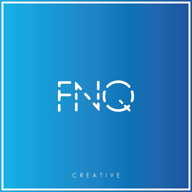 FNQ Premium Vector último diseño de logotipo Diseño creativo de logotipo Ilustración vectorial Logotipo mínimo Monograma