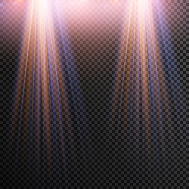 foco aislado. Efecto de luz.