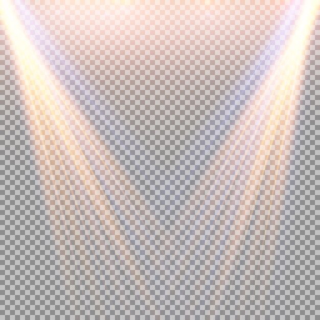 foco aislado. Efecto de luz.