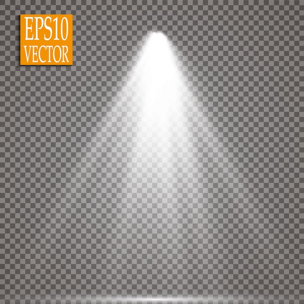 Vector focos. efecto de luz brillante.