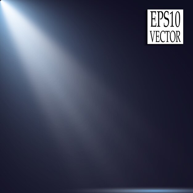 Vector focos. efecto de luz brillante.