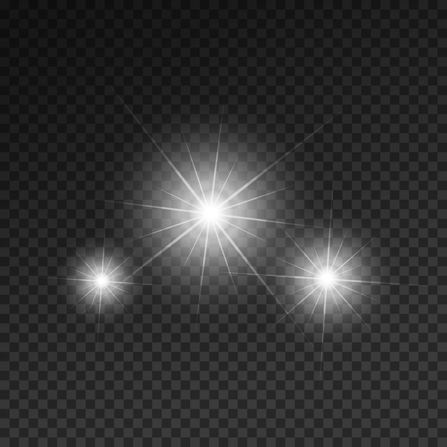 Vector focos efectos de luz.