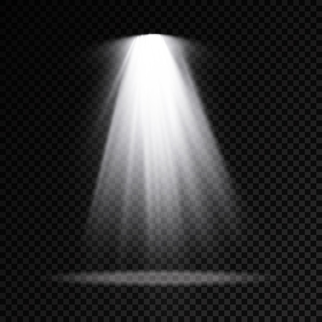 focos de iluminación de escenario, escena, efectos de luz de proyector, iluminación blanca brillante con foco