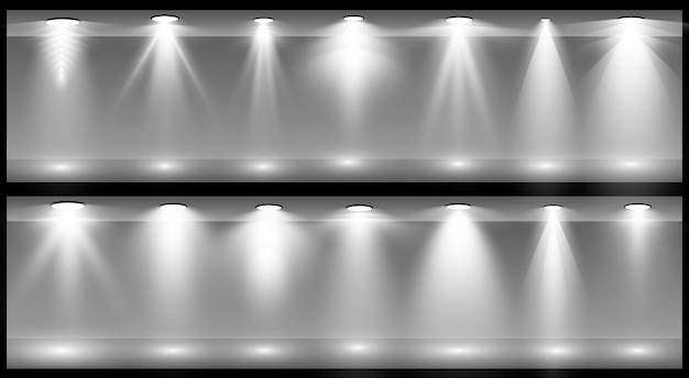 Focos vectoriales Efectos de luz de la escena