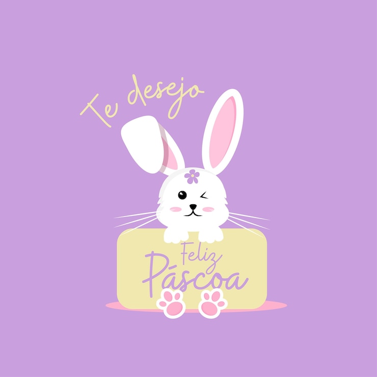 Vector fofura coelho da pscoa colores suaves para los niños