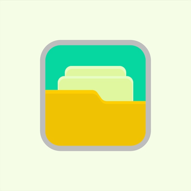 Folder icon icon related to design elements suitable for web site app user interfaceselement printable etc flat icon style simple vector design editable
