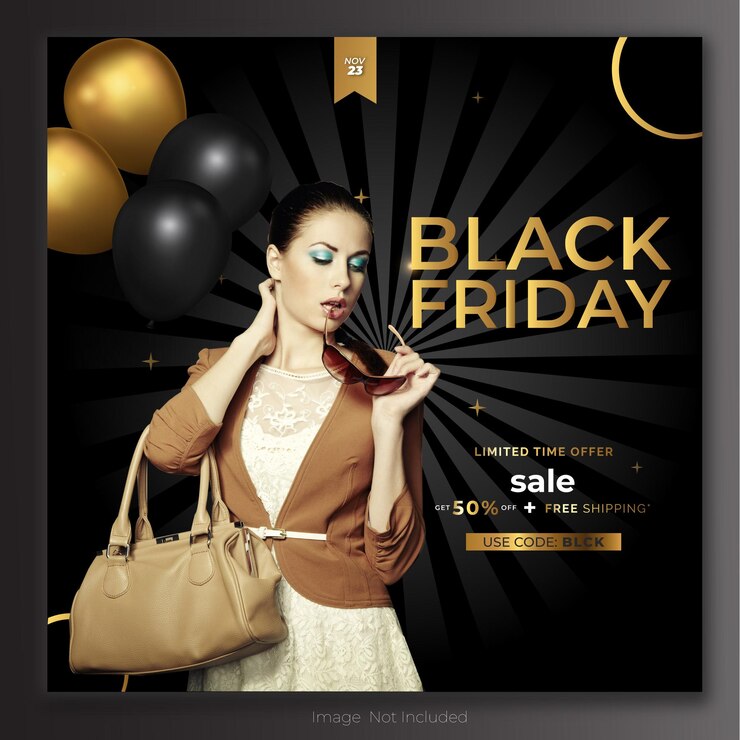 Folleto de Black Friday de Golden Shayne
