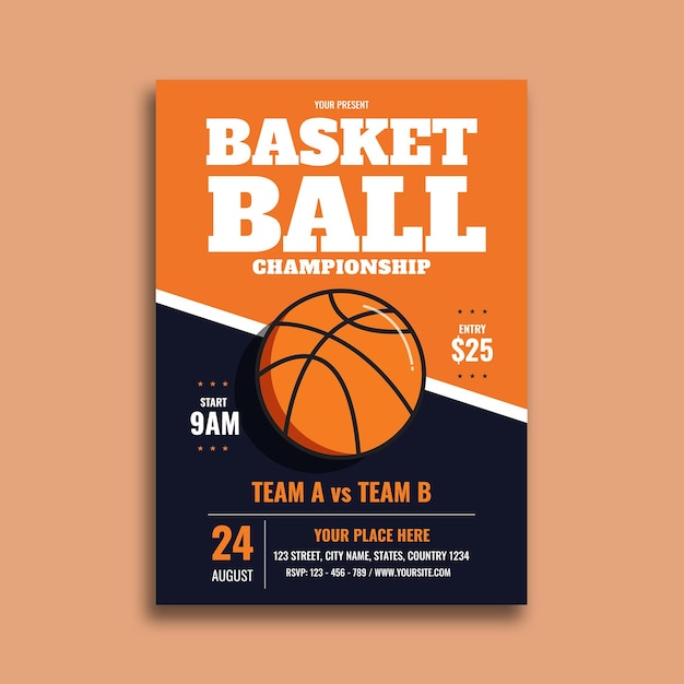 Folleto del Campeonato de Baloncesto