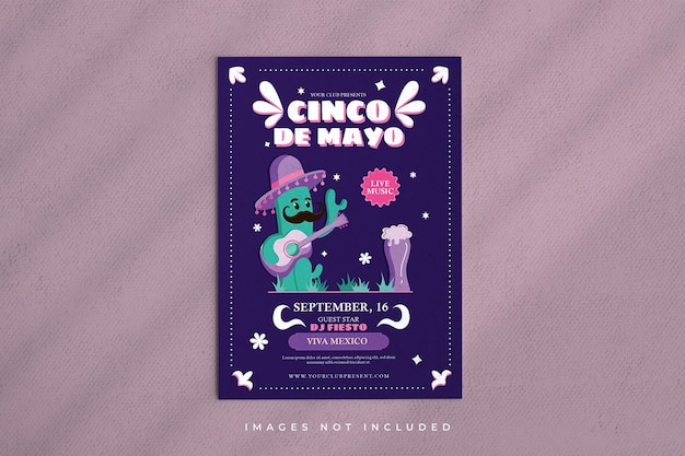 Folleto del cinco de mayo