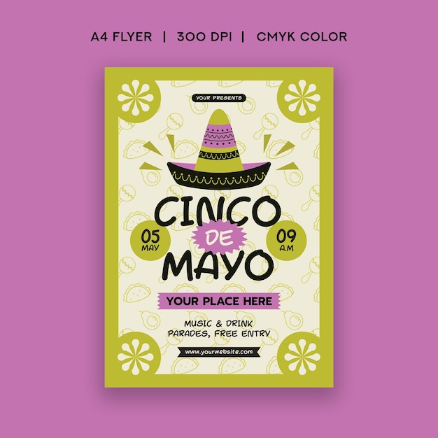 Folleto del cinco de mayo