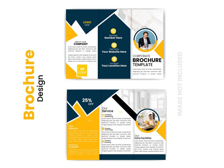 folleto comercial trifold o bifold y folleto médico profesional