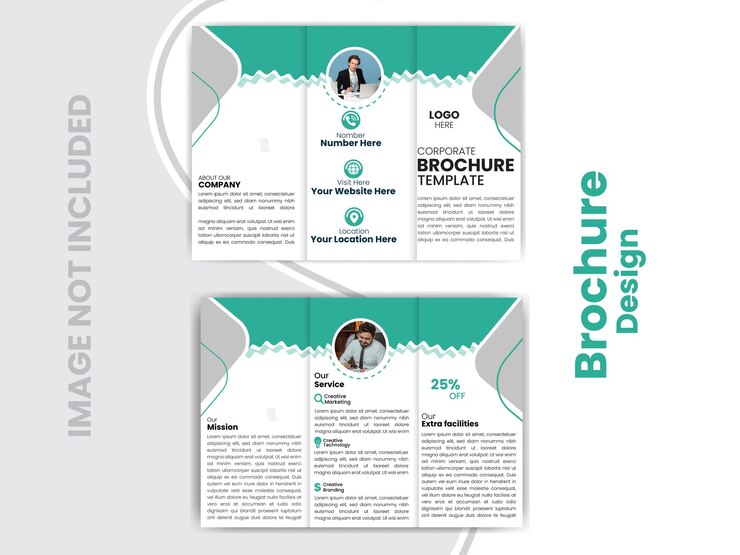 folleto comercial trifold o bifold y folleto médico profesional