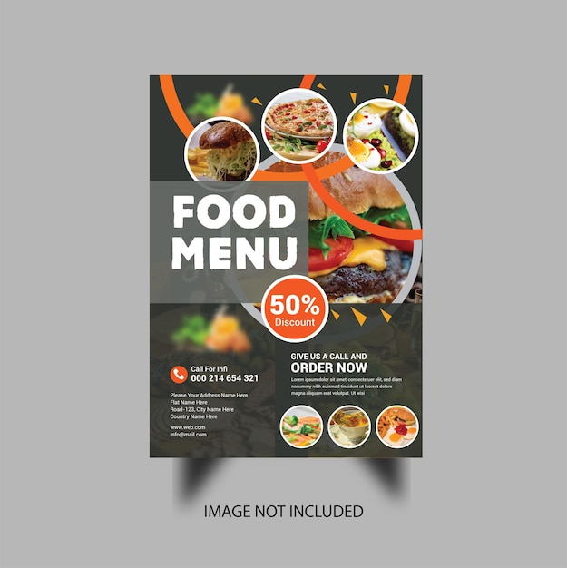 Folleto de comida saludable