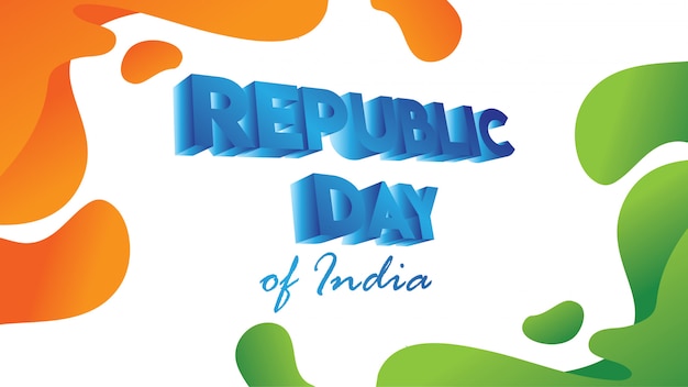 Folleto para el día de la república de la india.