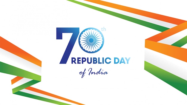 Folleto para el Día de la República de la India.