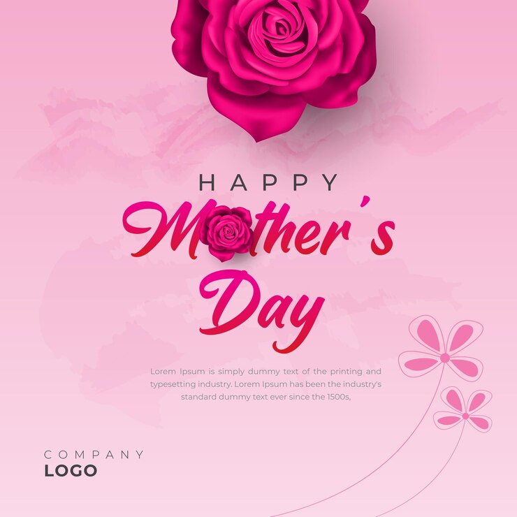 Folleto de diseño de fondo de ilustración vectorial del día de la madre