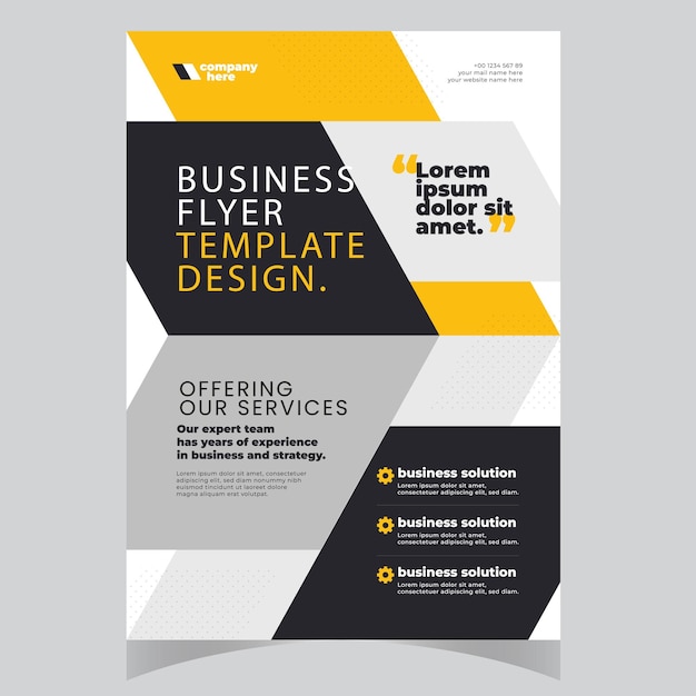 Folleto de diseño de portada de diseño moderno informe anual folleto publicitario en A4