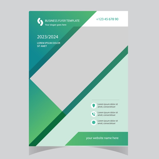 Folleto de diseño de portada de diseño moderno informe anual folleto publicitario en A4
