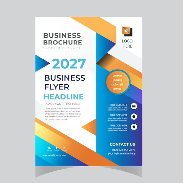 Folleto de diseño de portada de diseño moderno informe anual folleto publicitario en A4