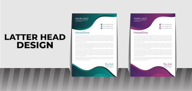 Un folleto para una empresa headhead