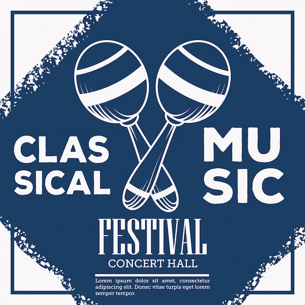 Folleto del festival de música clásica