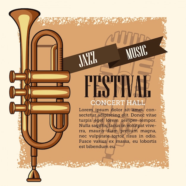 Folleto del festival musical de jazz