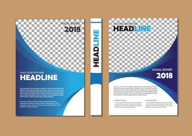 Folleto folleto de informe anual de diseño de folleto