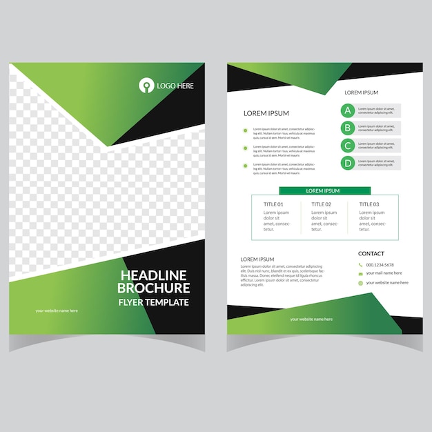 folleto folleto plantilla diseño de fondo diseño folleto informe anual de la empresa