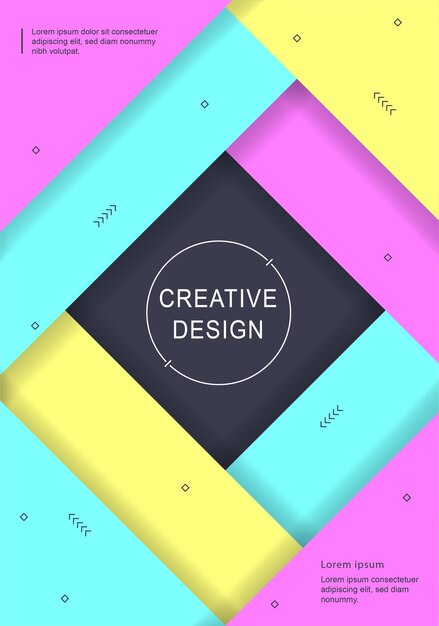 Folleto, informe anual, plantilla de diseño de volante A4. Composiciones abstractas mínimas para carteles, pancartas.