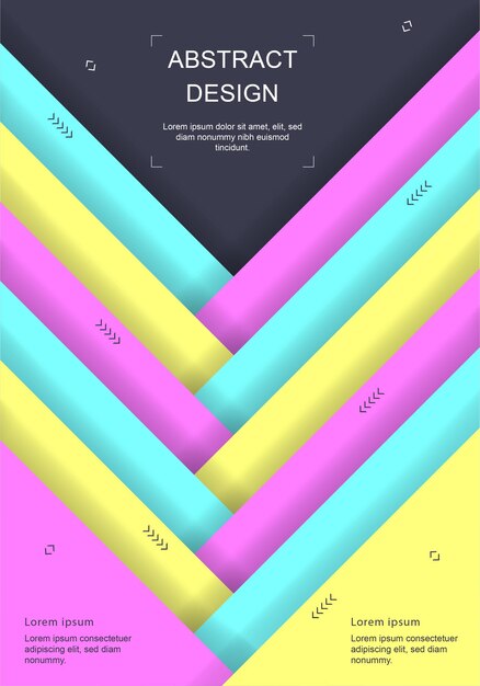 Folleto, informe anual, plantilla de diseño de volante A4. Composiciones abstractas mínimas para carteles, pancartas.